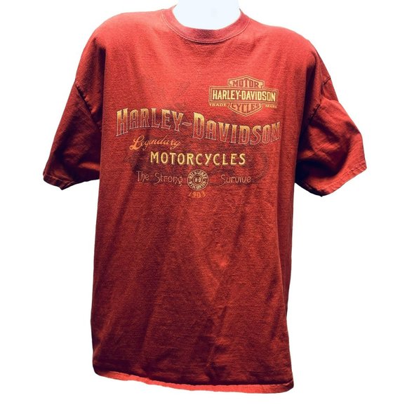 Harley-Davidson Other - Harley Davidson 2XL Rust Brown T-Shirt The Strong Survive Lynnwood / Seattle WA